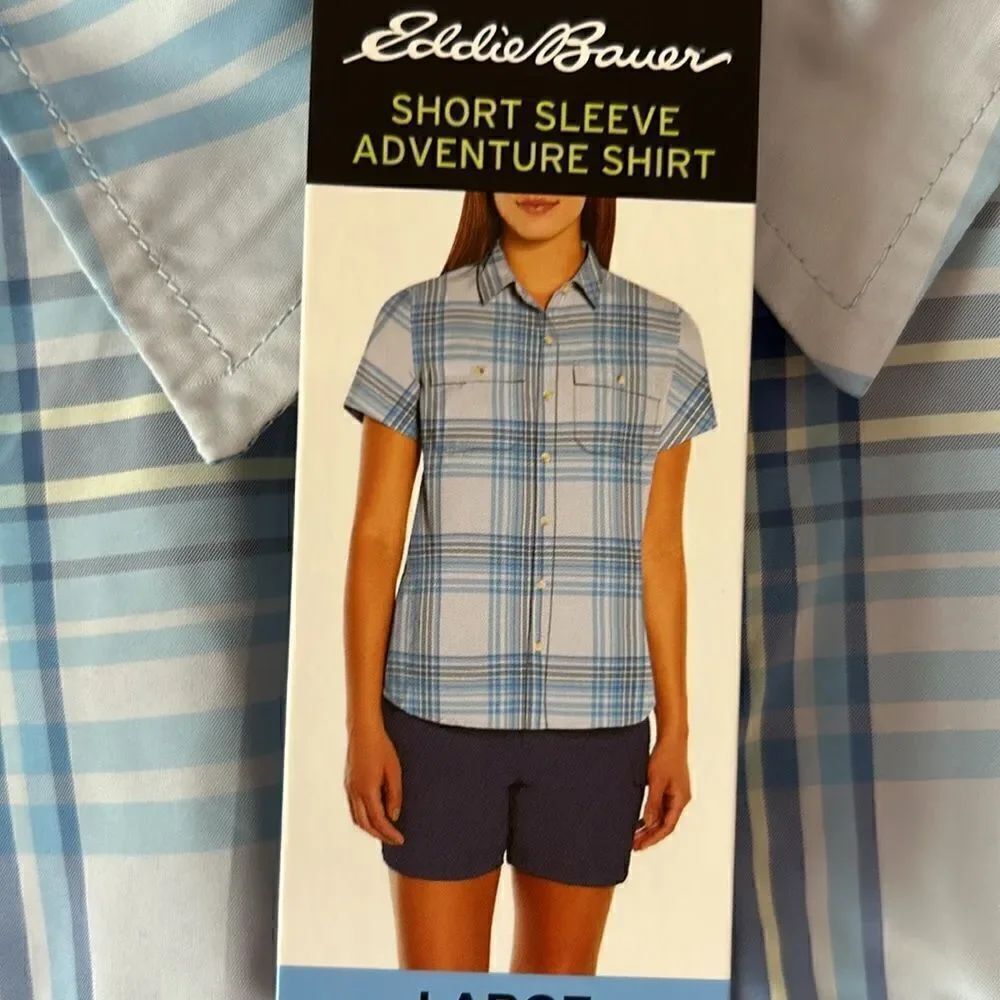 NEW Eddie Bauer Short Sleeve Adventure Shirt